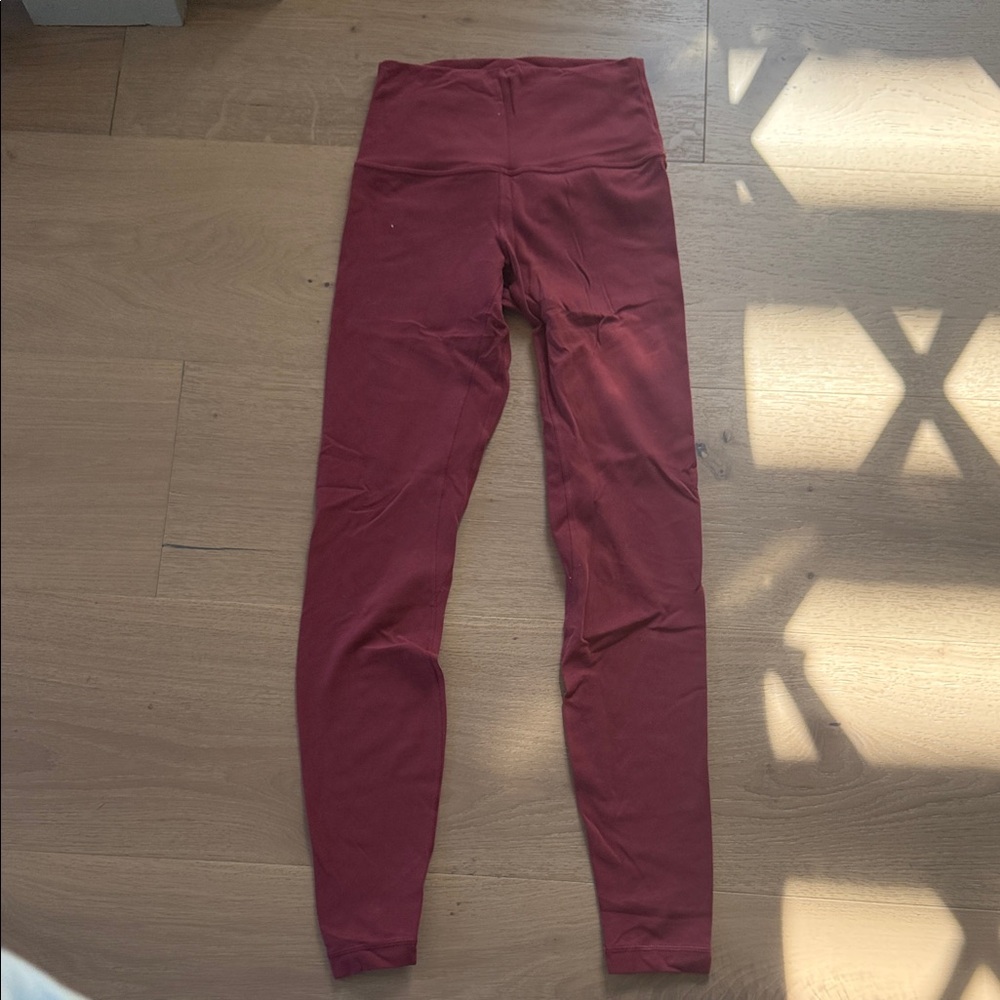 Lululemon Athletica Burgundy Leggings